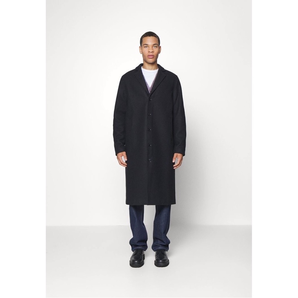 Samsoe Samsoe Tesfa‎ Wool Blend Car Coat in Black